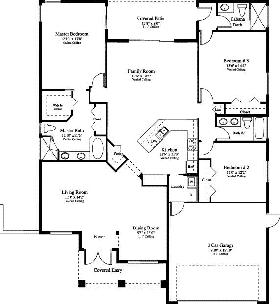 The Cortina in Cyprus Ridge - Floor Plan